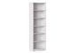 Iconico Home MIK Libreria a 6 Ripiani, Regolabili, Truciolato, Bianco, 60 x 30xh190.5 cm