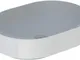 Geberit VariForm Lavabo da appoggio ellittico, 550x400mm, Senza Foro per Rubinetto, Senza...