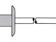 Gesipa - Rivetto cieco, in alluminio e acciaio, testa grande K 12, 4 x 12 mm, 500 pezzi