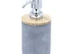 RIDDER Cement - Dispenser per Sapone in Cemento, Colore: Grigio 7,6 x 7,6 x 18 cm