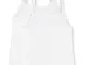 Calvin Klein Camisole 2pk Top Pigiama, Bianco (White 100), X-Small Donna