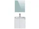 Marchio Amazon - Movian Layon - Mobile lavabo con specchio e lavandino, 61 x 46,5 x 58 cm,...