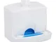 Relaxdays Porta Cotton Fioc, in Acrilico, Piccolo Dispenser da Bagno per Dischetti di Coto...