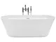 Vasca da Bagno Freestanding Acrilico Bianco Design Moderno 170 x 77 cm Ovalle