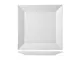 H&H Classic Piatto Frutta Quadratto, 21.5 cm, Porcellana, Bianco, 22x2x2 cm