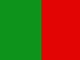 AZ FLAG Bandiera Verde E Rosso 150x90cm - Bandiera Verde E Rossa 90 x 150 cm