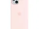 Apple Custodia MagSafe in silicone per iPhone 15 Plus - Rosa confetto ​​​​​​​
