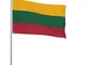 Bandiera della Lituania, bandiera Breeze, in poliestere, con occhielli, per giardino, cort...