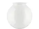 Paralume per ventilatore da soffitto in vetro bianco - (B&Q lampada)., GLOBE, GLOBE