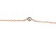 Bracciale in oro 18 kt con diamante punto luce ct 0,05 (Oro bianco)