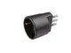 Poly Pool PP0433.1S Adattatore con Spina, Nero, Taglia Unica