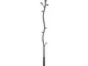 benzoni Appendiabiti da Terra Attaccapanni Modello Albero con Foglie 185 cm Nero