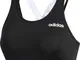 adidas W Clima CB BT, Reggiseno Sportivo Donna, Nero/Bianco/Nero, XL