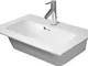 Lavabo Duravit Me by Starck Furniture Compact 63x40cm, Senza Foro per Rubinetto, con tropp...