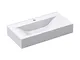 Mai & Mai® Lavabo da Appoggio 61.5X31.5X10.5cm, Lavabo Bagno Sospeso Lavandino Bagno in Ce...