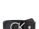 Calvin Klein Cintura Donna Ck Logo Belt 3.5 cm Cintura in Pelle, Nero (Black), 90 cm