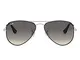 Ray-Ban 0RJ9506S Occhiali da Sole, Nero (Silver On Top Black), 50 Unisex-Adulto