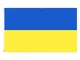 90 x 150 cm Flag della Ucraina Banner di bandiere nazionali Ukraine Poliestere con granmet...
