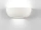 Applique moderna ceramica bianca verniciabile effetto gesso per interni E27 led qualità Ma...