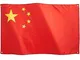 Runesol Cina, Bandiera 3x5, 91x152cm, Repubblica Popolare Cinese, 4 Occhielli, Occhiello I...