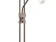 Trio Leuchten - 421910228, Lampada a piantana LED, stile classico, effetto ruggine, insert...