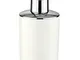 WENKO Dispenser sapone Brasil bianco - infrangibile Capacità: 0.32 l, TPE, 7.3 x 16.5 x 9...