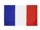 90 x 150 cm Flag della Francia Banner di bandiere nazionali francesi Poliestere con granme...