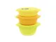 Tupperware Microonde Cryst alwave 800 ML Colore: Verde Lime + 600ml Orange + 400 Giallo Mi...