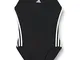 adidas SH3.RO 3S Suit, Costume da Nuoto Donna, Black/White/Black, 44