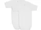 WELLYOU, Set di Bambini Baby Body Manica Corta del Corpo, Classico Bianco, per Ragazzi e R...