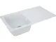 Respekta lavello da cucina Boston in mineralite color bianco / Lavello da incasso con 1 va...