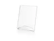 iPLEX - Portafoto Linea Nude in plexiglass PMMA Trasparente Dim. 18,5x13x7 cm, Formato Fot...