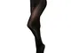 HTRUIYATY Donne Collant calze olio splendente calze collant Sexy collant di seta (Nero)