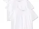 Tommy Hilfiger T-shirt Maniche Corte Uomo Scollo Rotondo, Bianco (White), L