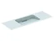 Geberit Lavabo monocomando Design 500392, Senza Foro per Rubinetto, con sfioratore, 1200x4...