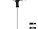 MAURER 2105320 Llave Allen Mango T con Bola 5,0 mm, Cranberry