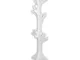 Lupia Albero Appendiabiti da Terra in Legno Bianco 40X170 cm Shabby White