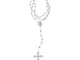 KINTRADE Croce Luminosa Rosario in plastica Perline Collana incandescente Gioielli Religio...