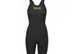 ARENA W Pwsk Carbon Glide, Costume da Bagno Donna, Nero/Oro, 32