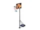 Smart-Planet®, canestro da basket con supporto, regolabile in altezza, 165 – 205 cm, palla...