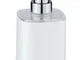 WENKO Dispenser sapone Masone bianco - Dispenser sapone liquido Capacità: 0.33 l, Polistir...