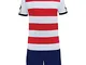 Givova KITC42B, Kit Rugby Unisex - Adulto, Bianco/Rosso, XL