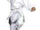 Kwon, Divisa da Sport di Combattimento Taekwondo & Karate 8 OZ, Bianco (Weiß), 110