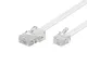 Cablepelado - Cavo telefonico RJ11 a RJ45, 3 m, colore: bianco