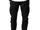 URBAN CLASSICS Pantaloni Cargo Uomo in Stile Militare, Pantaloni Slim Fit, Polsini alle Ca...