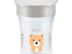 Nuk Magic Cup 10255544 Bicchiere Antigoccia 8+ Mesi, 230 ml, Trasparente (Orso)