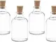 casa-vetro 25 x Mini Bottles Bottiglie di Vetro con Tappo Bottiglie miniature 25 50 100 CC...
