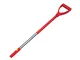 Wolf-Garten 3943062 ZM-AD Manico in Alluminio con Impugnatura a D, 85 cm, Rosso