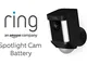 Ring Spotlight Cam Battery | Videocamera di sicurezza HD con faretto LED, allarme acustico...