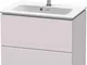 Duravit L-Cube L-Cube Vanity unità Vanity a Parete Compatto, 2 cassetti, Larghezza: 620 mm...
